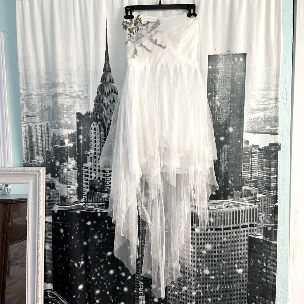 High low wedding maid dress